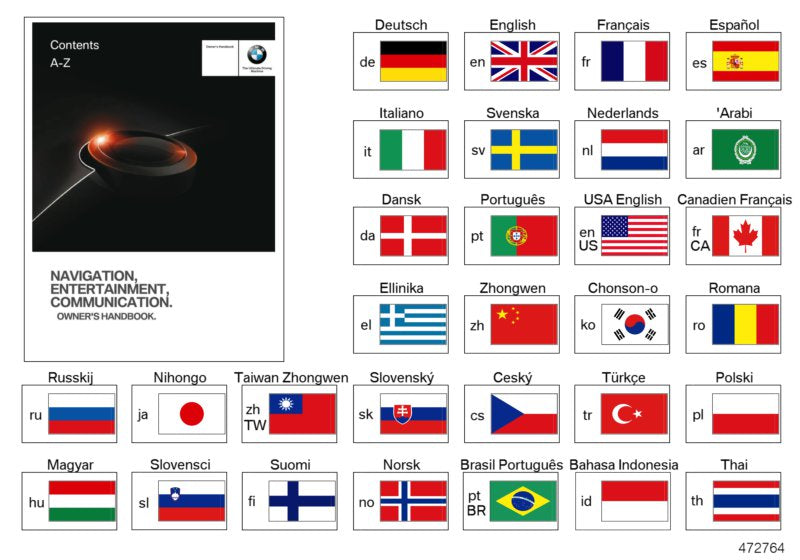 Genuine BMW 01402989653 Owner'S Manual For Infotainment EN | ML Performance EU Car Parts