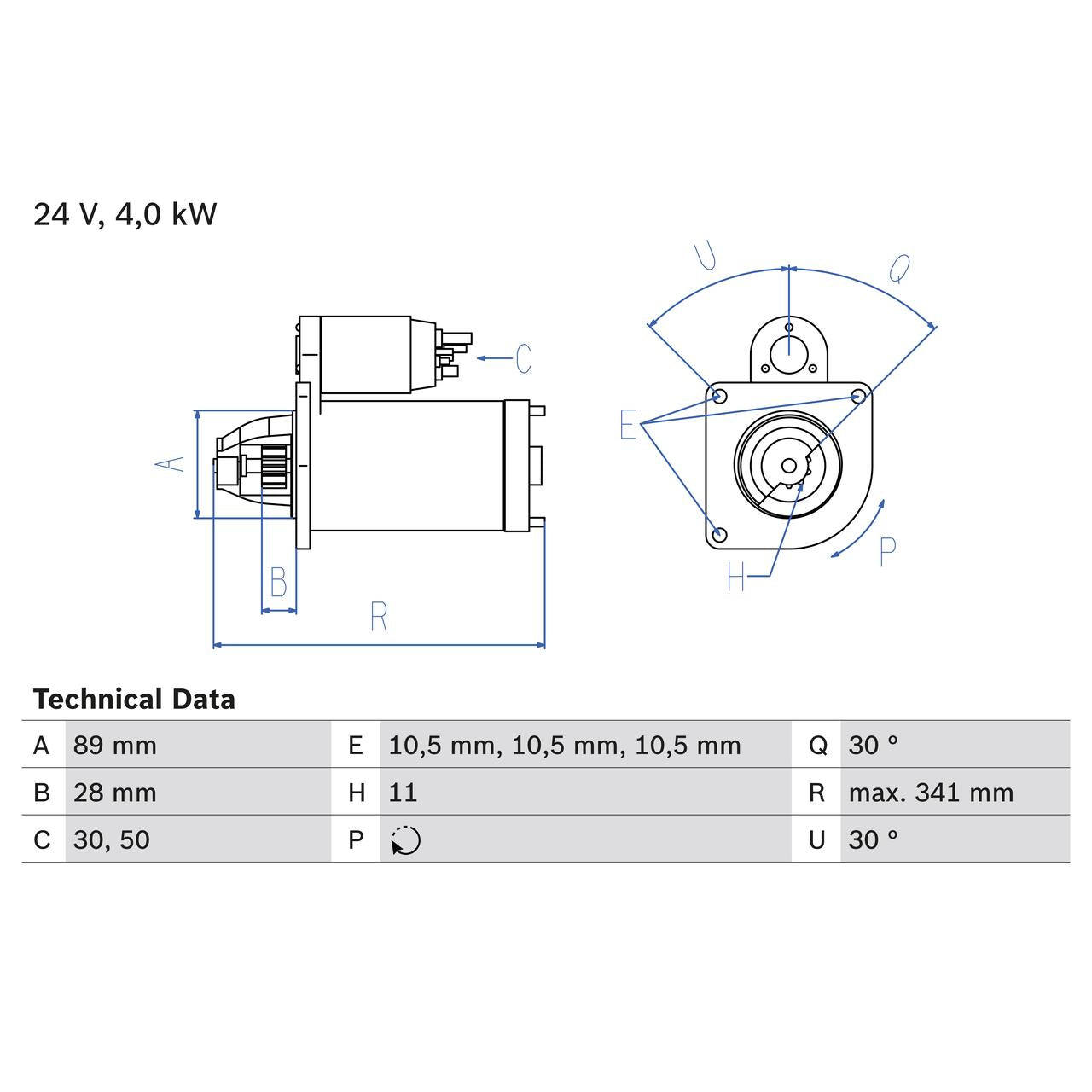 BOSCH 0986013720 Starter
