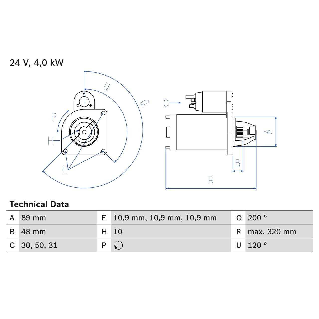 BOSCH 0986020170 Starter
