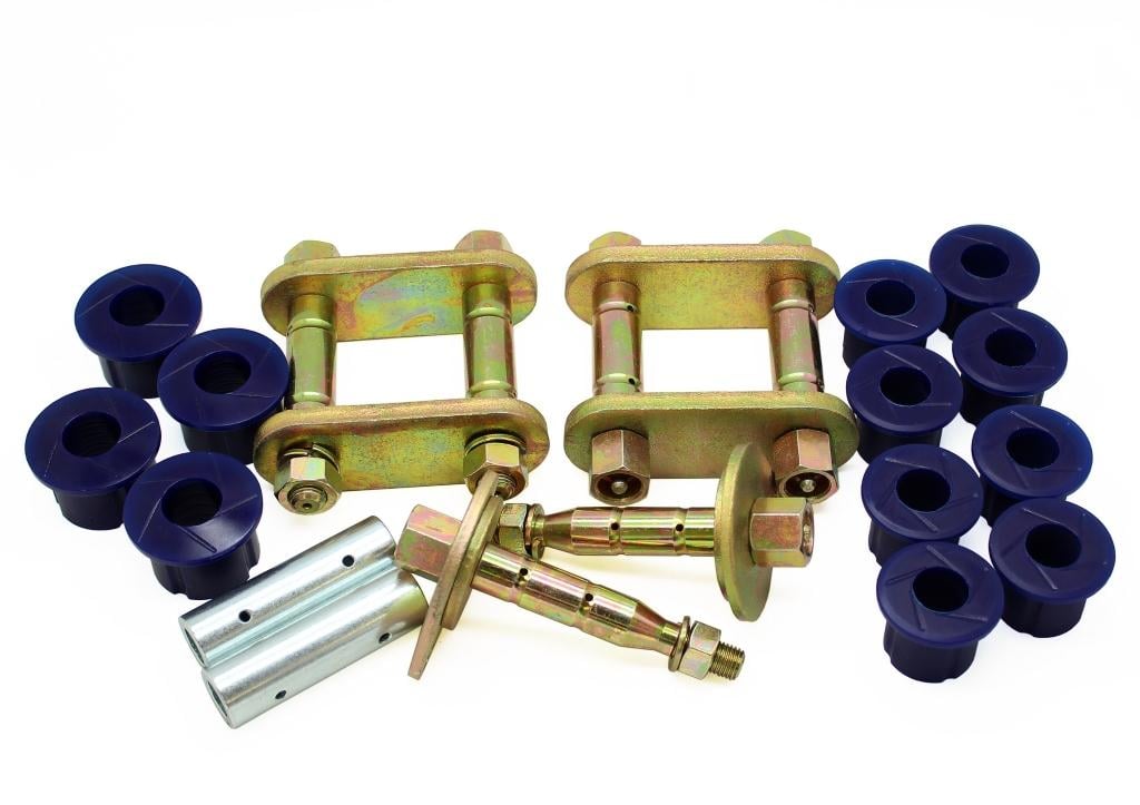 SuperPro KIT136SK Rear Leaf Spring - Bushing and Greaseable Shackle/Pin Kit Nissan Navara 1997-2015