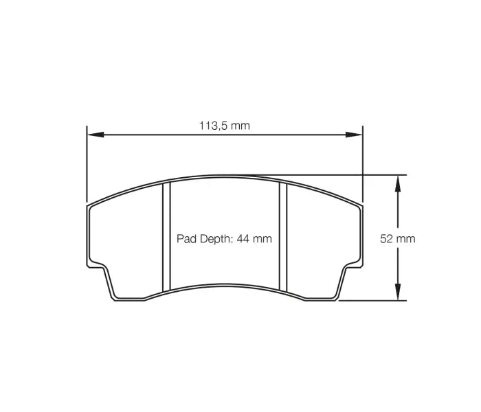 Pagid S2127L01B01 Brake Pad S2127 RSL 1 (bedded)