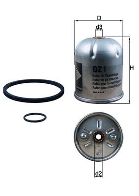 Mahle OZ1D - Oil Filter
