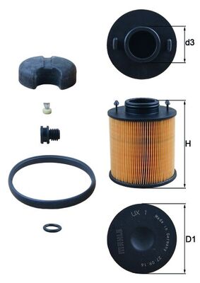 Mahle UX1D - Urea Filter