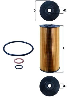 Mahle OX137D2 - Oil Filter