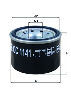 Mahle OC1141 - Oil Filter