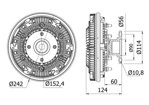 Mahle CFC32000S - Clutch, radiator fan