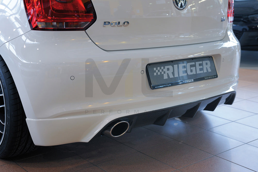 Rieger 00099796 VW 6R Polo Mk6 Rear Diffuser 1 | ML Performance EU Car Parts