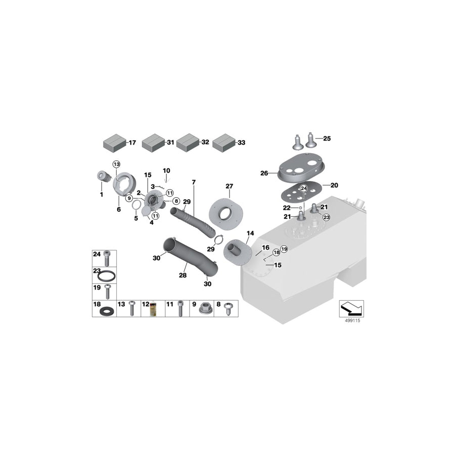 Genuine BMW 16008428547 BMW Cover Fuel Filling Tube VLN 2017 (Inc. & M6 GT3) | ML Performance EU Car Parts