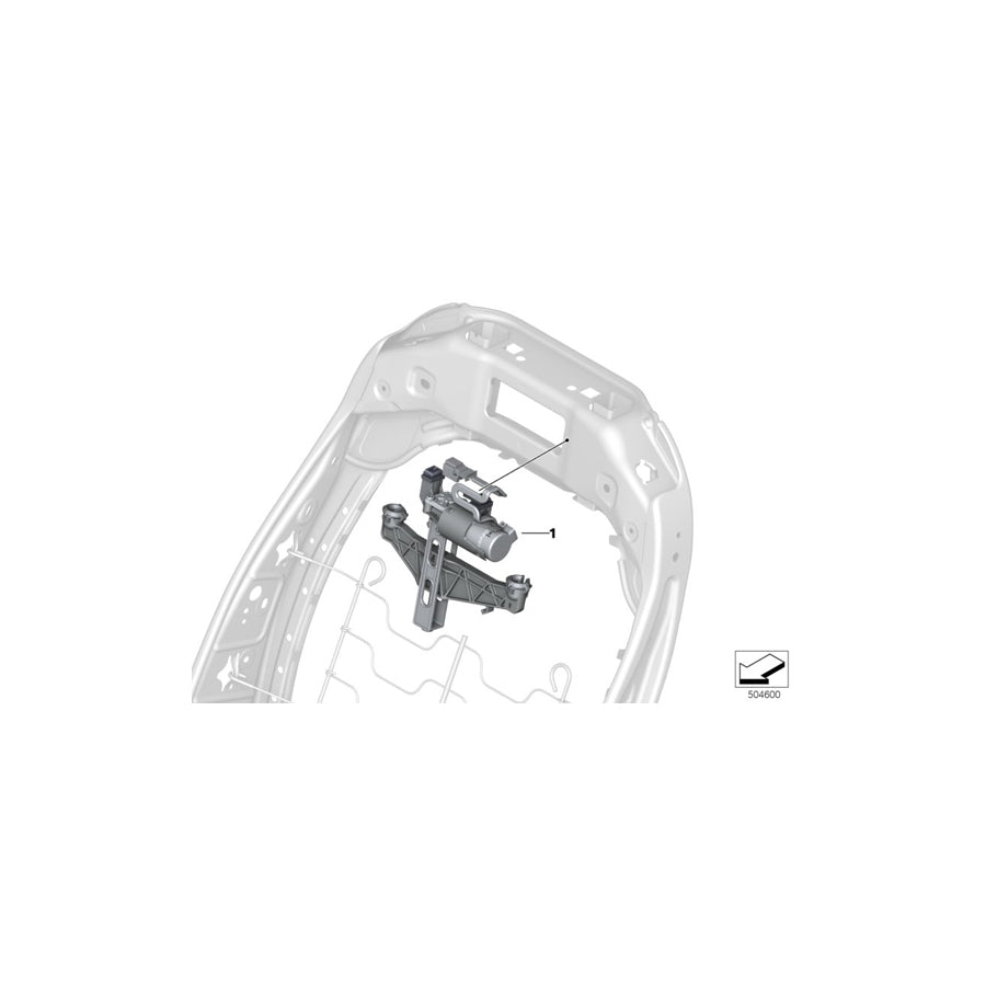 Genuine BMW 52107452225 M G14 Drive, Vertical Headrest Adjustment (Inc. X4 20iX, 320dX & 840i) | ML Performance EU Car Parts