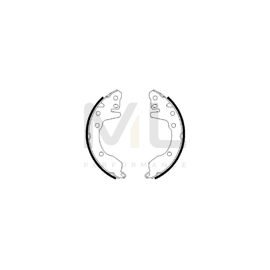 BOSCH 0 986 487 484 Brake Shoe Set | ML Performance Car Parts