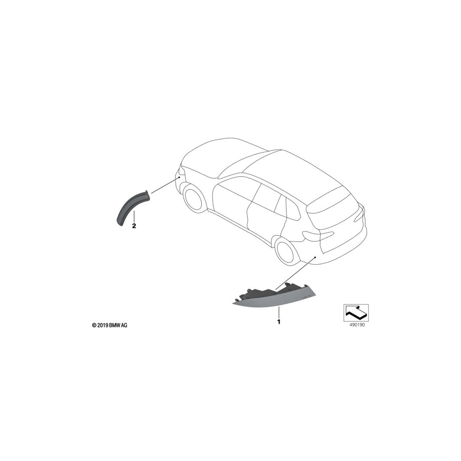 Genuine BMW 63147437083 G07 Side Marker Reflector Left (Inc. X7 40iX, X7 M50iX & X7 50iX) | ML Performance EU