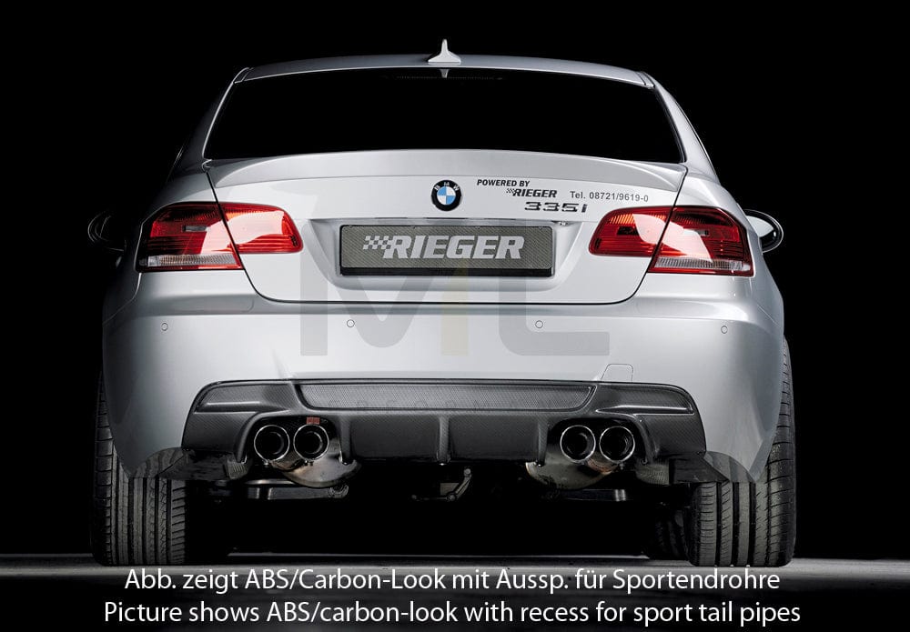 Rieger 00053460 BMW 3 Series E92 E93 Rear Diffuser 5 | ML Performance EU Car Parts