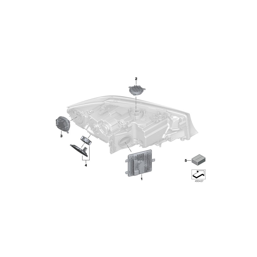 Genuine BMW 63118496140 G20 G29 G05 Led Display For Fan (Inc. 318d, X5 M50iX & X5 40iX) | ML Performance EU