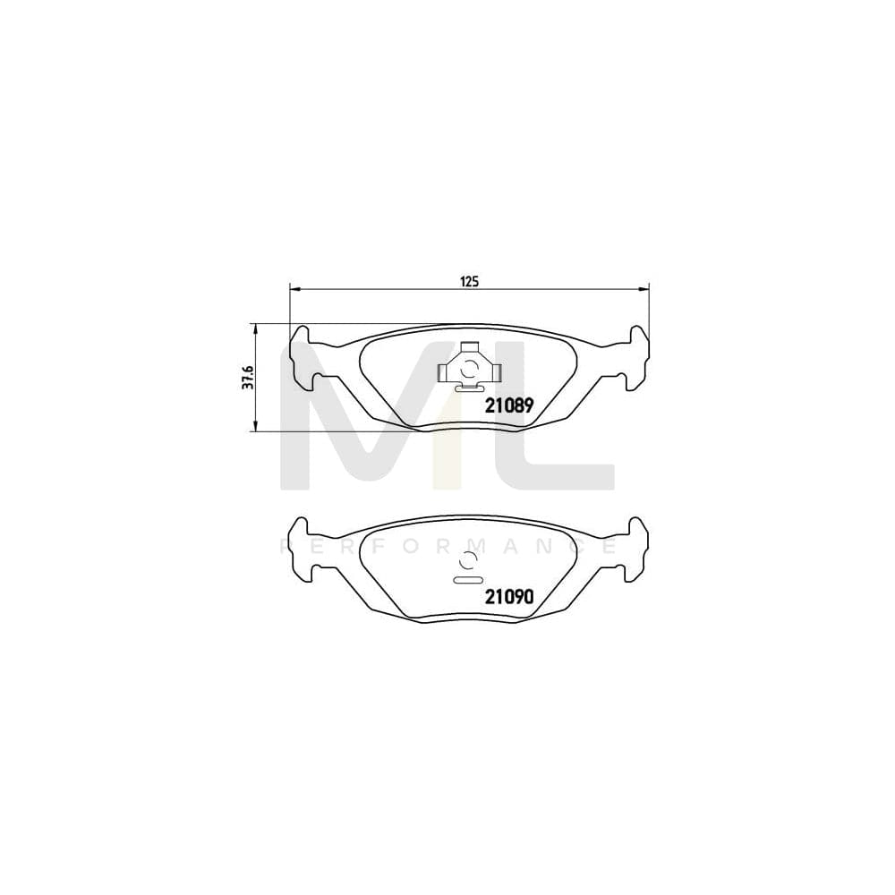 Brembo P 71 003 Brake Pad Set Excl. Wear Warning Contact, With Piston Clip | ML Performance Car Parts