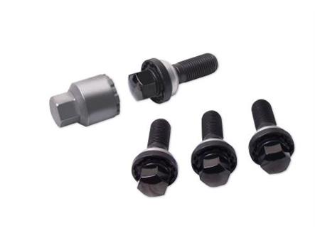 Aston Martin HY53-17A147-BA Locking Wheel Bolts - Black | ML Performance EU Car Parts