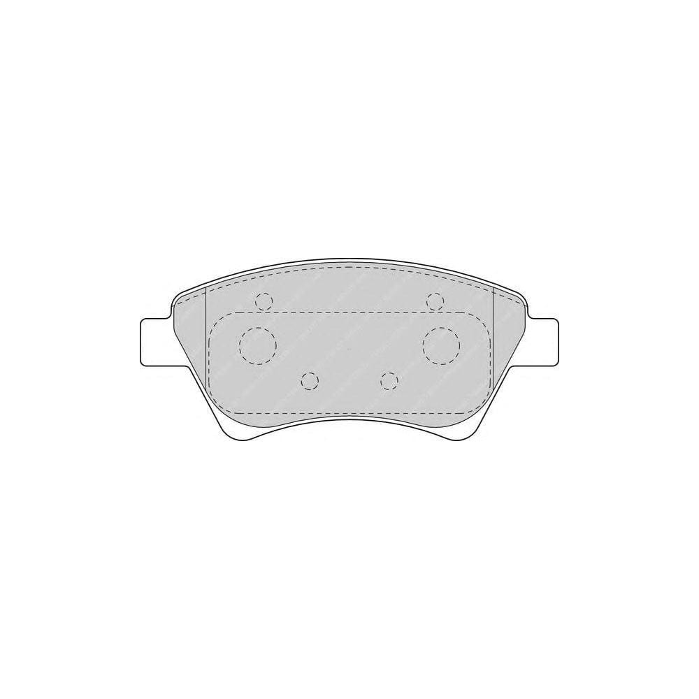 Ferodo Fqt854 Brake Pad Set Suitable For Mercedes-Benz C-Class Front Axle, Excl. Wear Warning Contact, With Brake Caliper Screws | ML Performance Car Parts