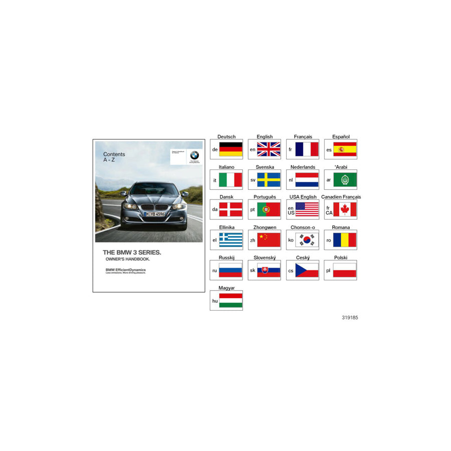 Genuine BMW 01410012355 E90 Owner's Handbook E90 With Idrive EN US, MJ 2006 (Inc. 325i, 330xi & 325xi) | ML Performance EU