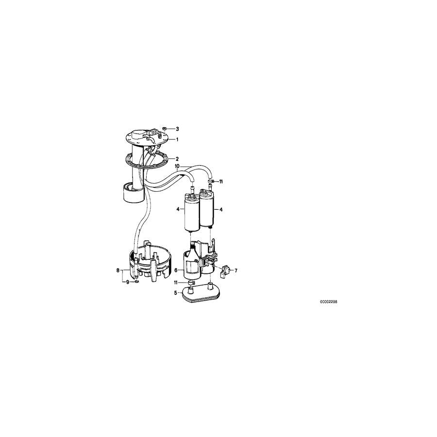 Genuine BMW 16146768653 E32 Fuel Pump (Inc. 750iLS, 750iL & 750i) | ML Performance EU