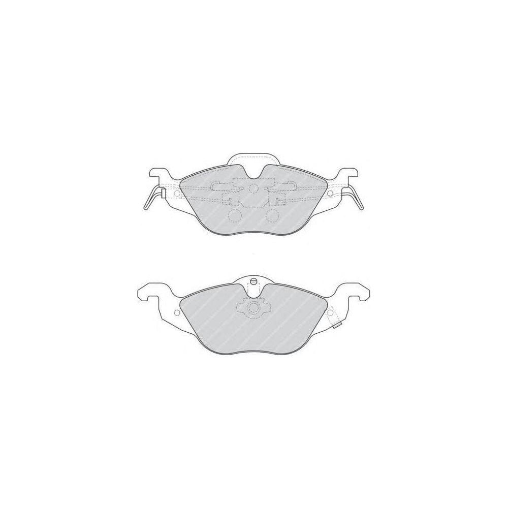 Ferodo Fsl1520 Brake Pad Set Fuse+ Technology, Prepared For Wear Indicator, With Piston Clip | ML Performance Car Parts