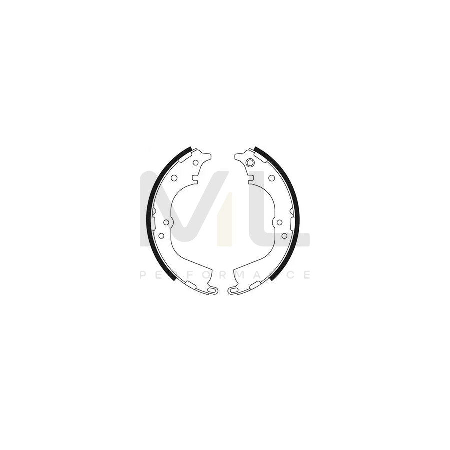 BOSCH 0 986 487 743 Brake Shoe Set | ML Performance Car Parts