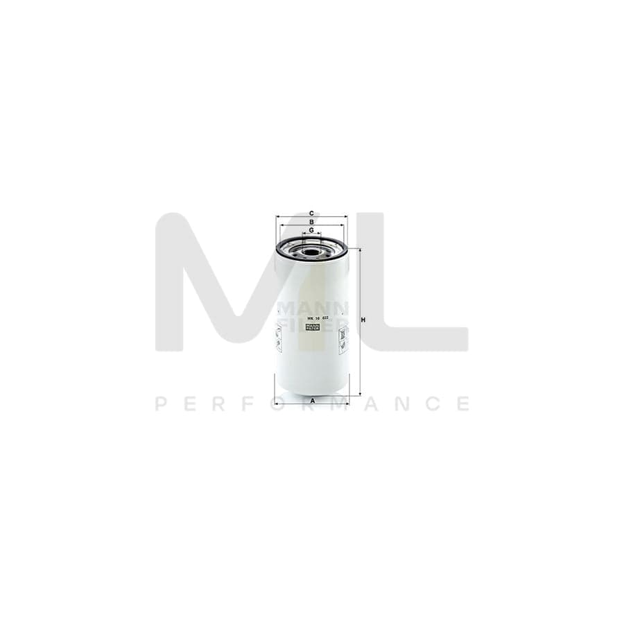 MANN-FILTER WK 10 022 Fuel filter Spin-on Filter | ML Performance Car Parts