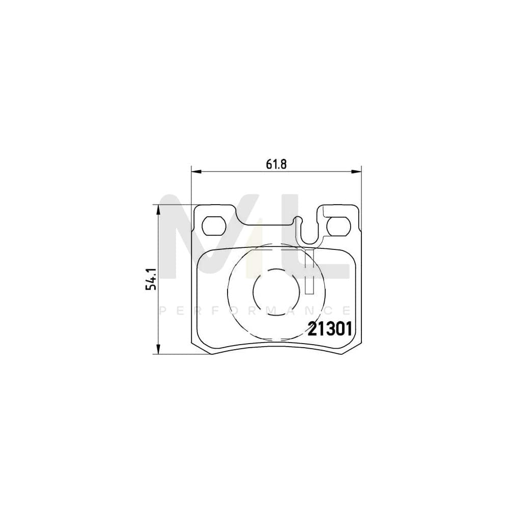 Brembo P 50 012 Brake Pad Set Prepared For Wear Indicator | ML Performance Car Parts