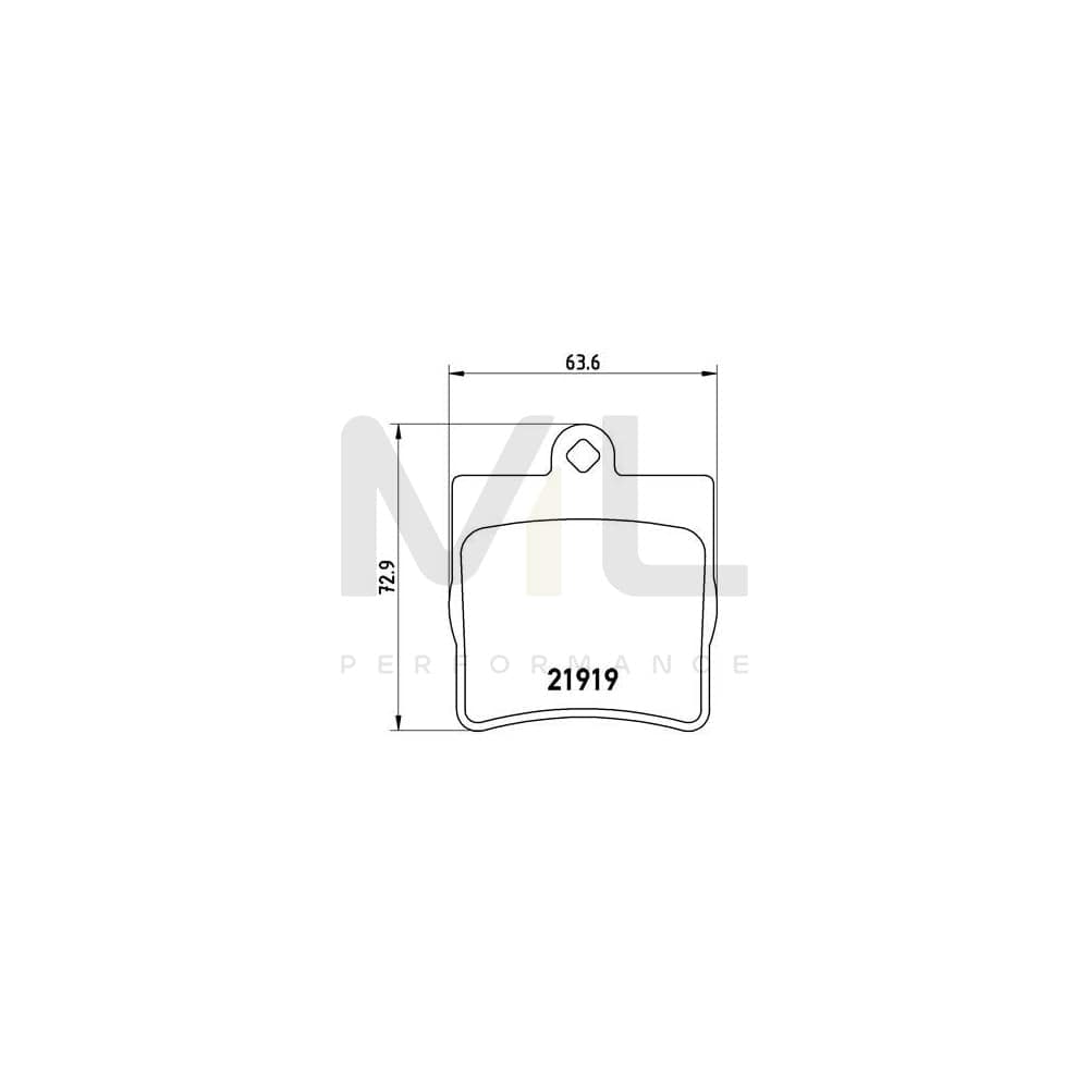 Brembo P 50 025 Brake Pad Set Excl. Wear Warning Contact | ML Performance Car Parts