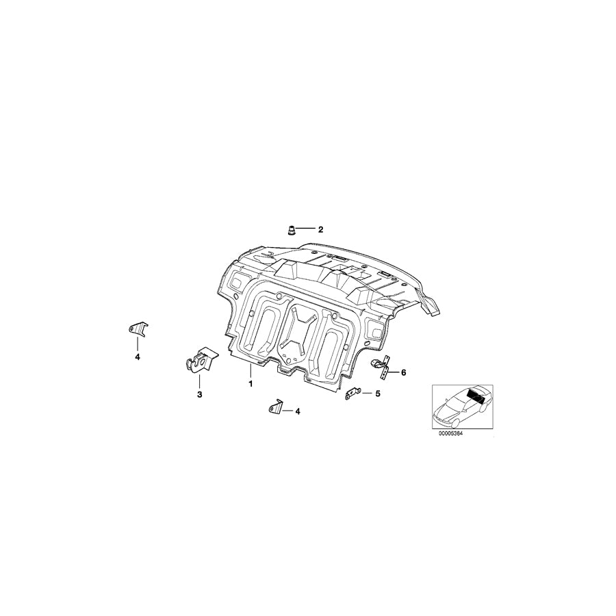 Genuine BMW 41138234658 E36 Support F Lateral Upholstery (Inc. 328i, 325td & 323i) | ML Performance EU Car Parts