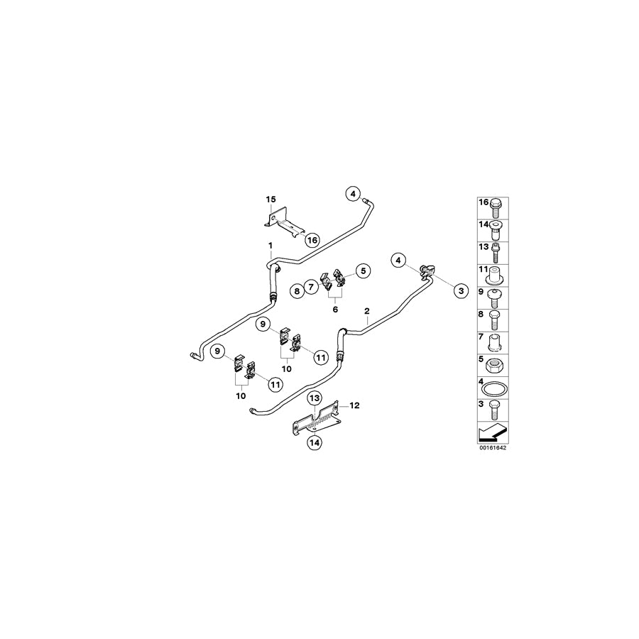 Genuine BMW 17227563856 E60 E61 Bracket, Oil Cooler Line (Inc. 535i & 535xi) | ML Performance EU