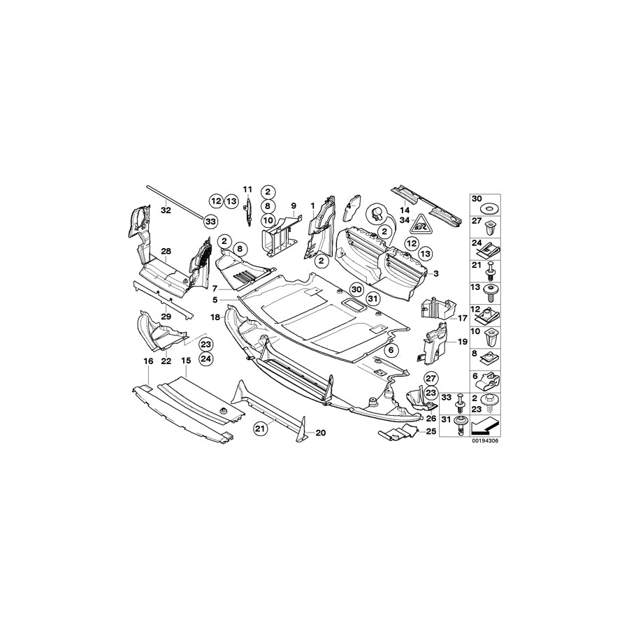 Genuine BMW 51717061889 E61 E60 Front Left Air Duct Cover (Inc. 535d, M5 & 550i) | ML Performance EU