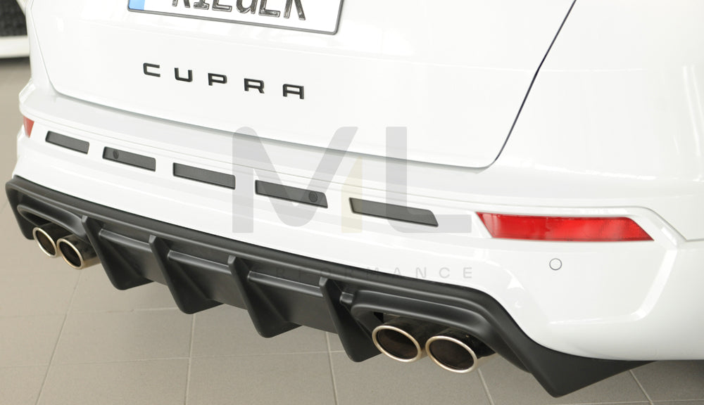 Rieger 00027045 SEAT 5FP Ateca Cupra Rear Diffuser 9 | ML Performance EU Car Parts