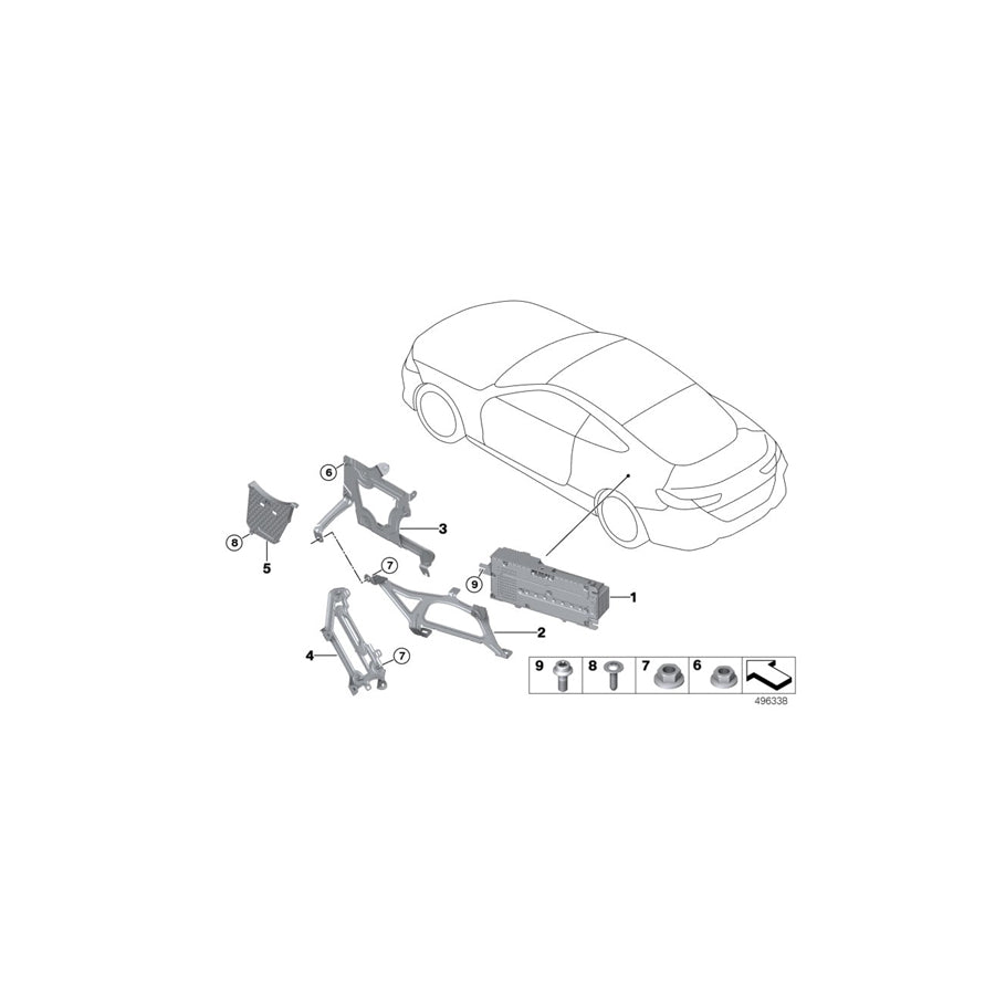 Genuine BMW 65159865417 F91 G14 Bracket, Tcb / Lte (Inc. M850iX, 840iX & 840dX) | ML Performance EU Car Parts