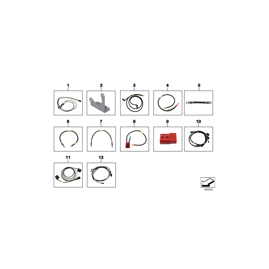 Genuine BMW 61118417582 BMW Wire To Cut-Off Relay, Primary Battery 88 A (Inc. & M6 GT3) | ML Performance EU Car Parts