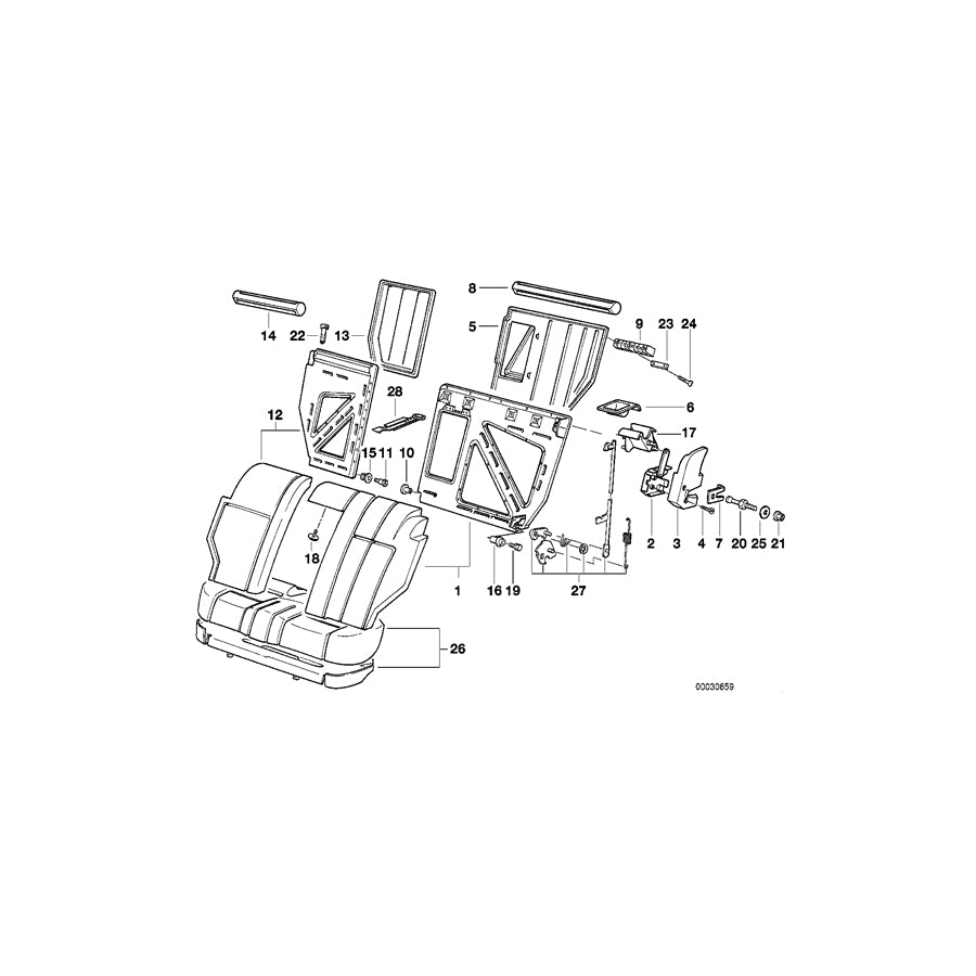 Genuine BMW 52208133498 E34 Bush Bearing Inner Right (Inc. 530i, 518i & 540i) | ML Performance EU Car Parts