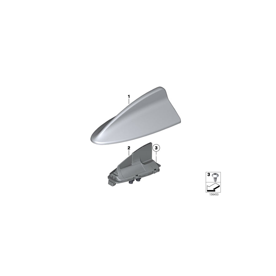 Genuine BMW 65208795962 F30 F45 F11 Roof Antenna (Inc. X3 35dX, X5 M50dX & 114d) | ML Performance EU