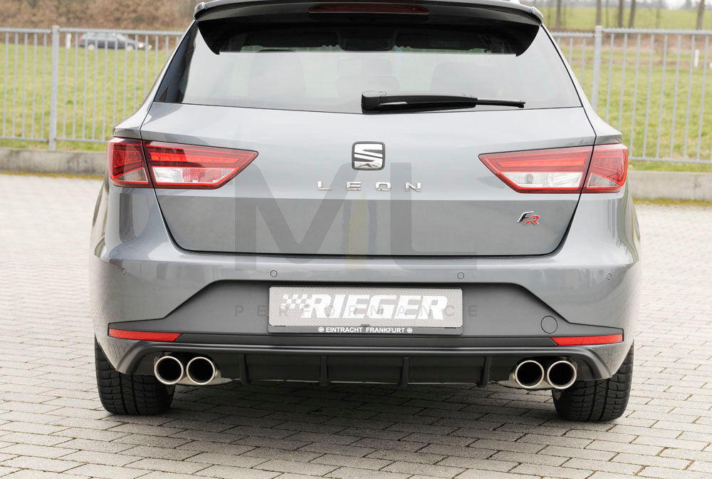 Rieger 00088139 SEAT 5F Leon FR Rear Diffuser 3 | ML Performance EU Car Parts