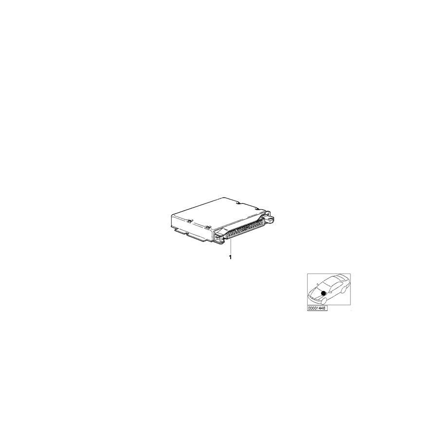 Genuine BMW 12141429977 E36 Exch. Control Unit Dme Programmed MS41.0 (Inc. & 328i) | ML Performance EU Car Parts