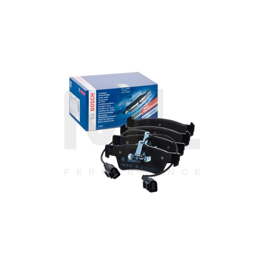 Bosch 0986494219 Brake Pad Set For Vw Touareg I (7La, 7L6, 7L7) Incl. Wear Warning Contact, With Anti-Squeak Plate, With Mounting Manual BP1155 | ML Performance Car Parts
