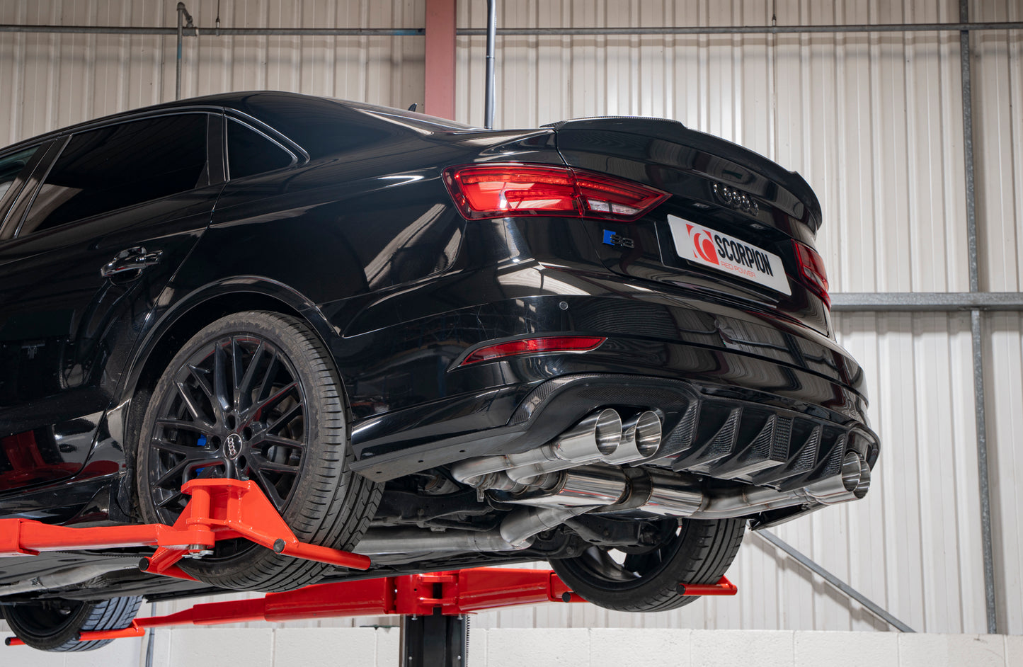 Scorpion SAU096 Audi S3 8V Resonated Cat/Gpf-Back System & Electronic Valves | ML Performance EU EU