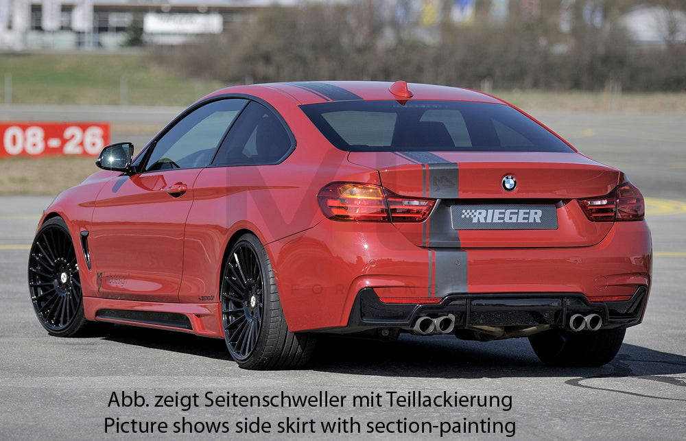 Rieger 00099245 BMW 4 Series F32 F33 Side Skirt 9 | ML Performance EU Car Parts