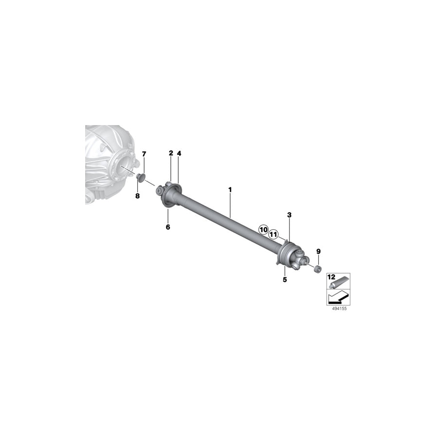 Genuine BMW 33208428295 Stopper WHEELSIDE SHORT (Inc. M6 GT3) | ML Performance EU
