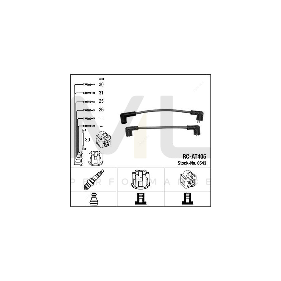 NGK Ignition Cable Kit RC-AT405 (NGK0543) | ML Car Parts UK | ML Performance