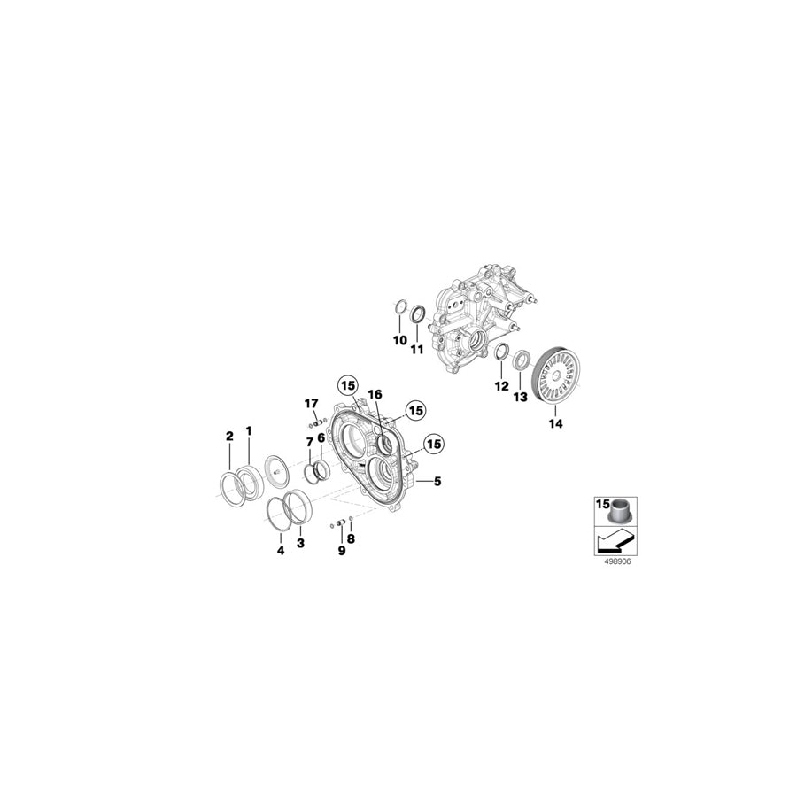 Genuine BMW 23008419619 BMW Lock Ring RH SIDE COVER (Inc. & M6 GT3) | ML Performance EU Car Parts