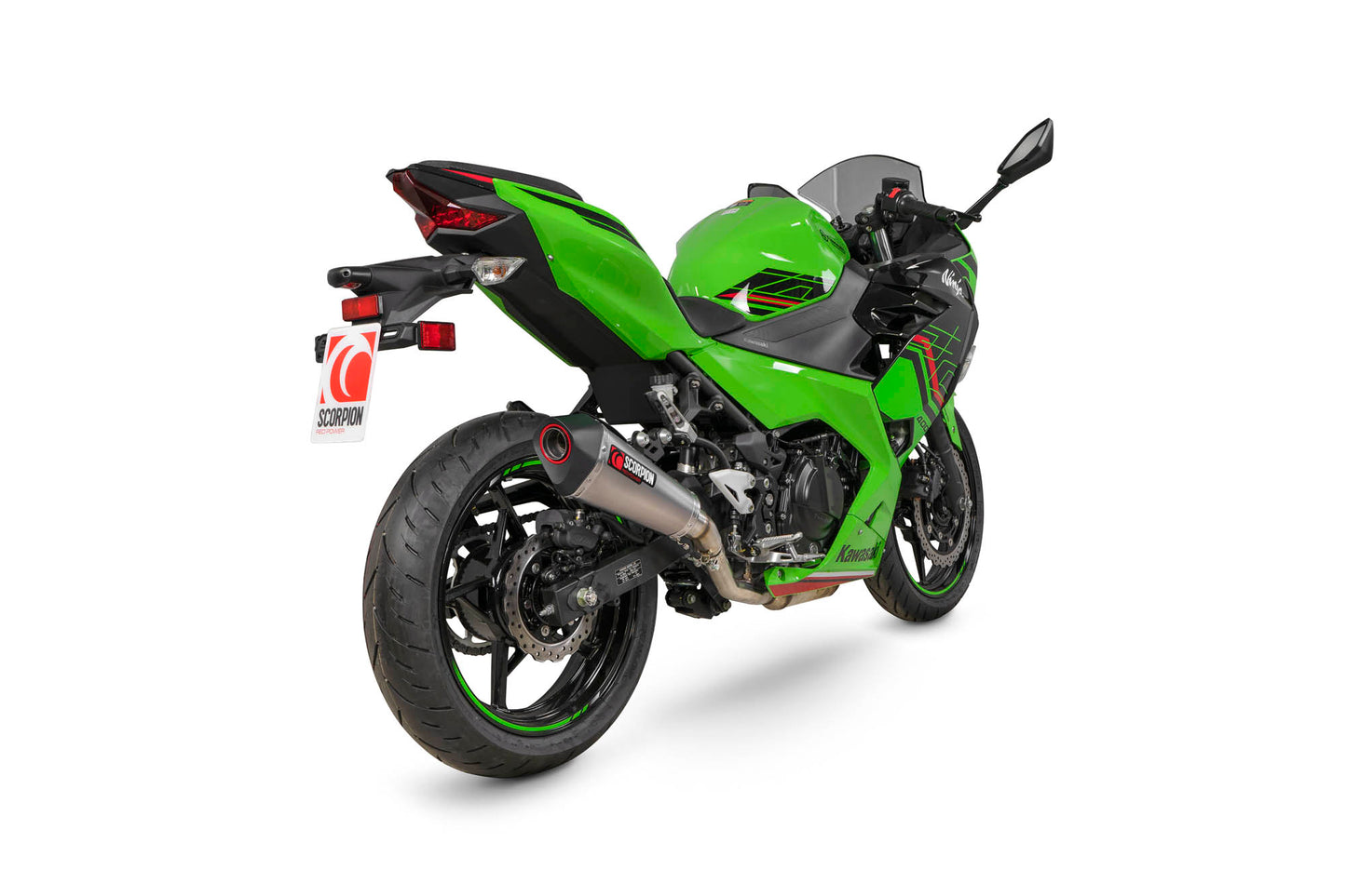 Scorpion RKA121TEO Kawasaki Ninja 400 Serket Taper Slip-On - Titanium Sleeve | ML Performance EU EU
