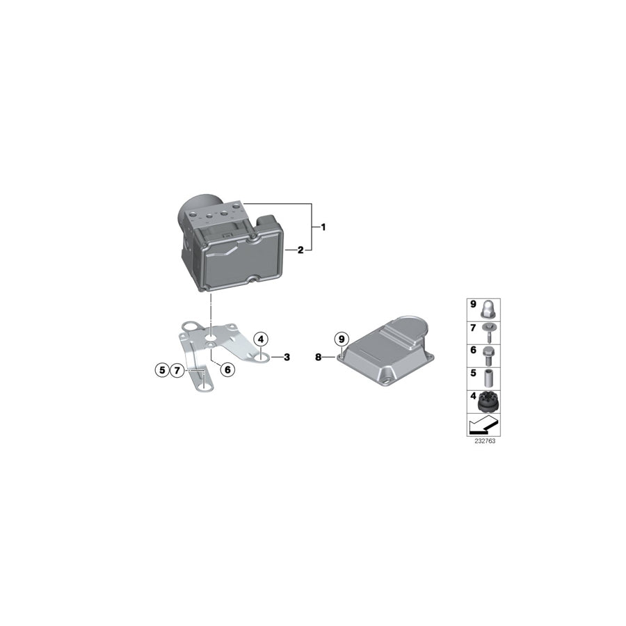 Genuine BMW 34506795782 F25 F26 Bracket Hydro Unit (Inc. X3 28i, X3 20i & X3 18d) | ML Performance EU