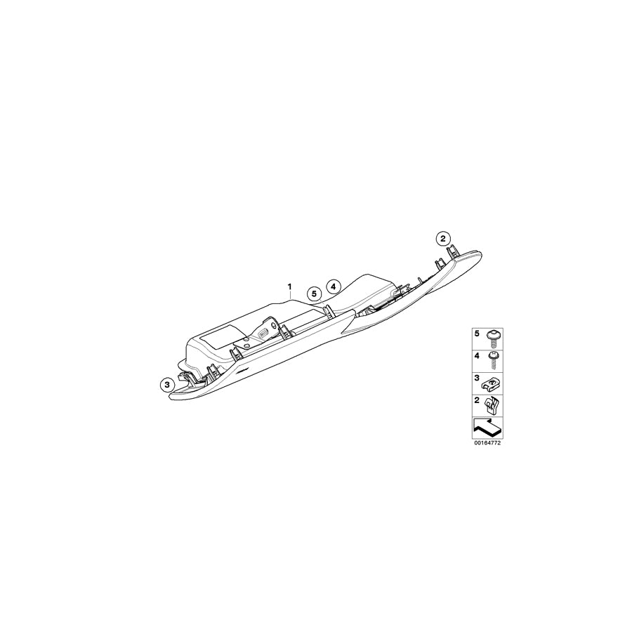 Genuine BMW 51458037726 E93 E93 Trim Panel, Knee Protector SCHWARZ (Inc. & M3) | ML Performance EU Car Parts