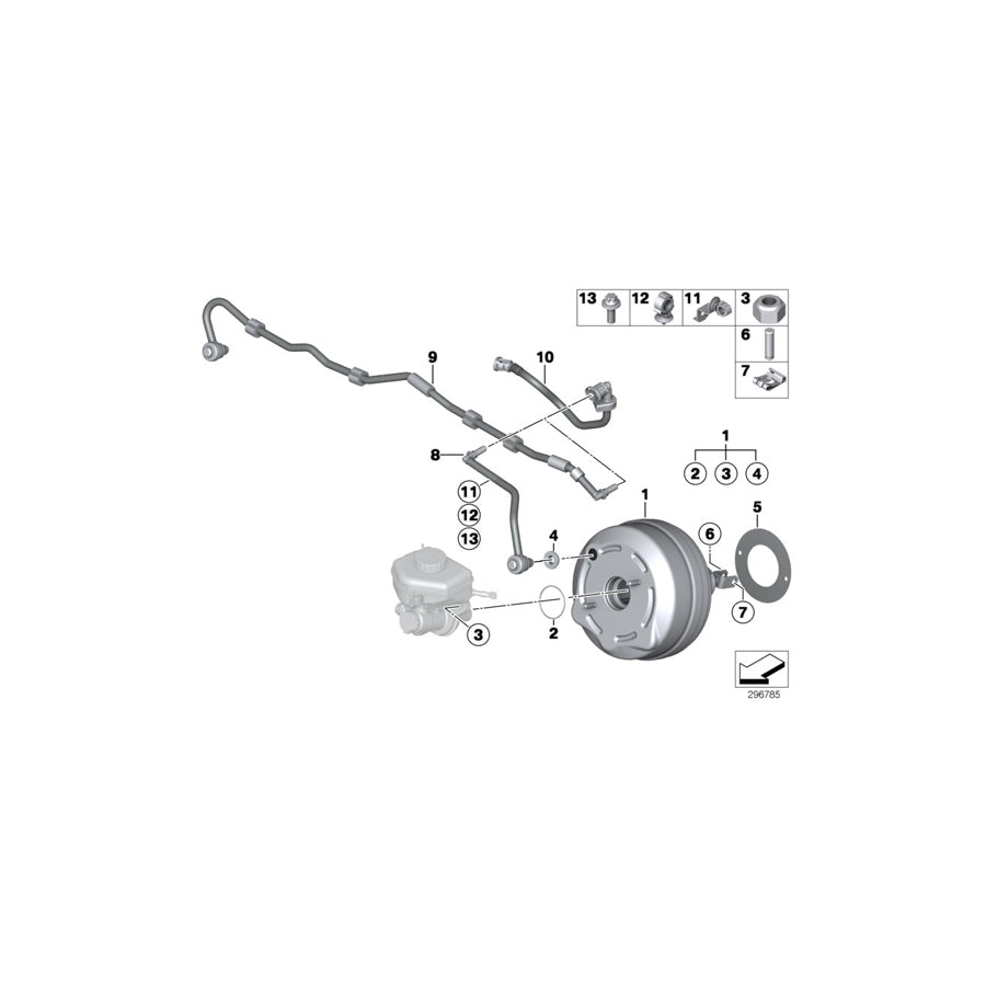 Genuine BMW 11667622724 F21 F20 F31 Vacuum Pipe (Inc. 116i, 114i & 320i ed) | ML Performance EU Car Parts