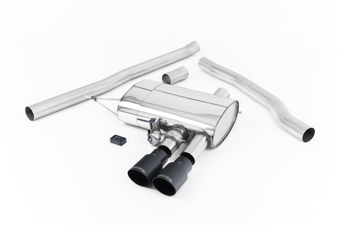 MillTek SSXM436 Mini F56 Cooper S ValveSonic Non-Resonated Cat-Back with Cerakote Black Tips