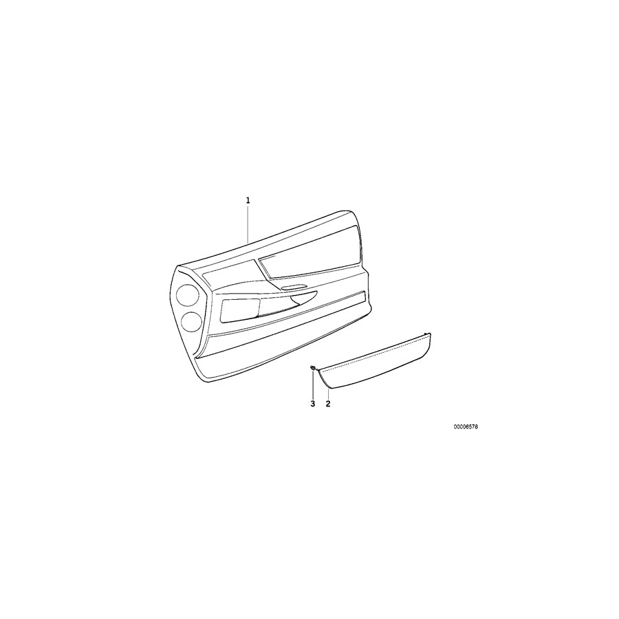 Genuine BMW 51418170152 E31 Door Pocket, Right SILBERGRAU (Inc. 840i, 850Ci & 840Ci) | ML Performance EU Car Parts