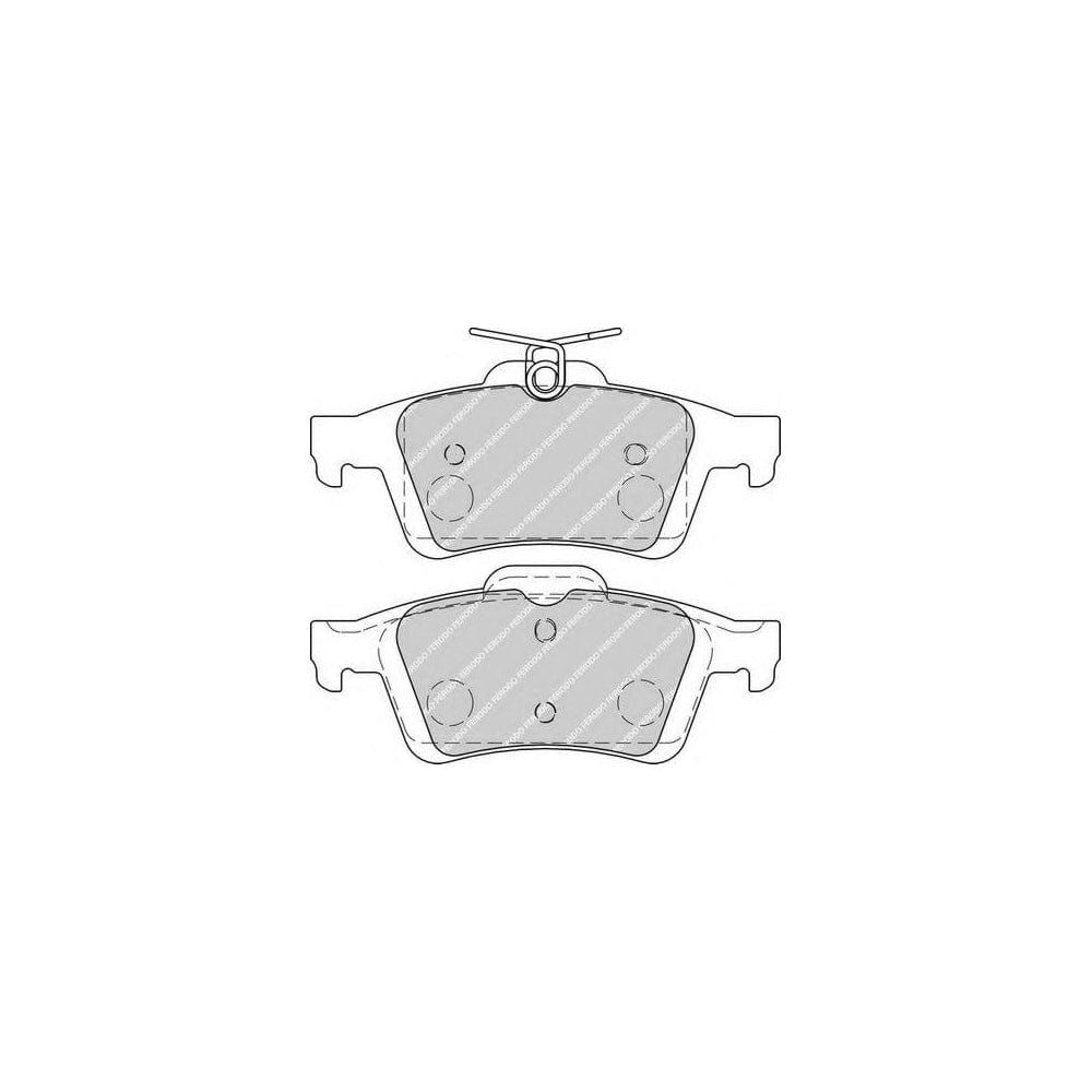 Ferodo Fsl1897 Brake Pad Set Fuse+ Technology, Not Prepared For Wear Indicator, With Piston Clip | ML Performance Car Parts
